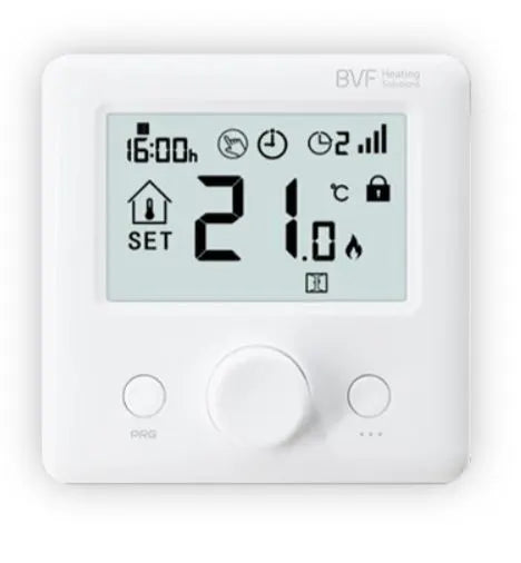 24-FX Wireless Radio Frequency Room Thermostat – Programmable Heating Controller with Receiver (Electric & Infrared Panels)