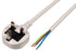 UK Plug to 1.5mm Cable Stripped Bare Ends, 2m/5m White 13A - UK Infrared Heating Company