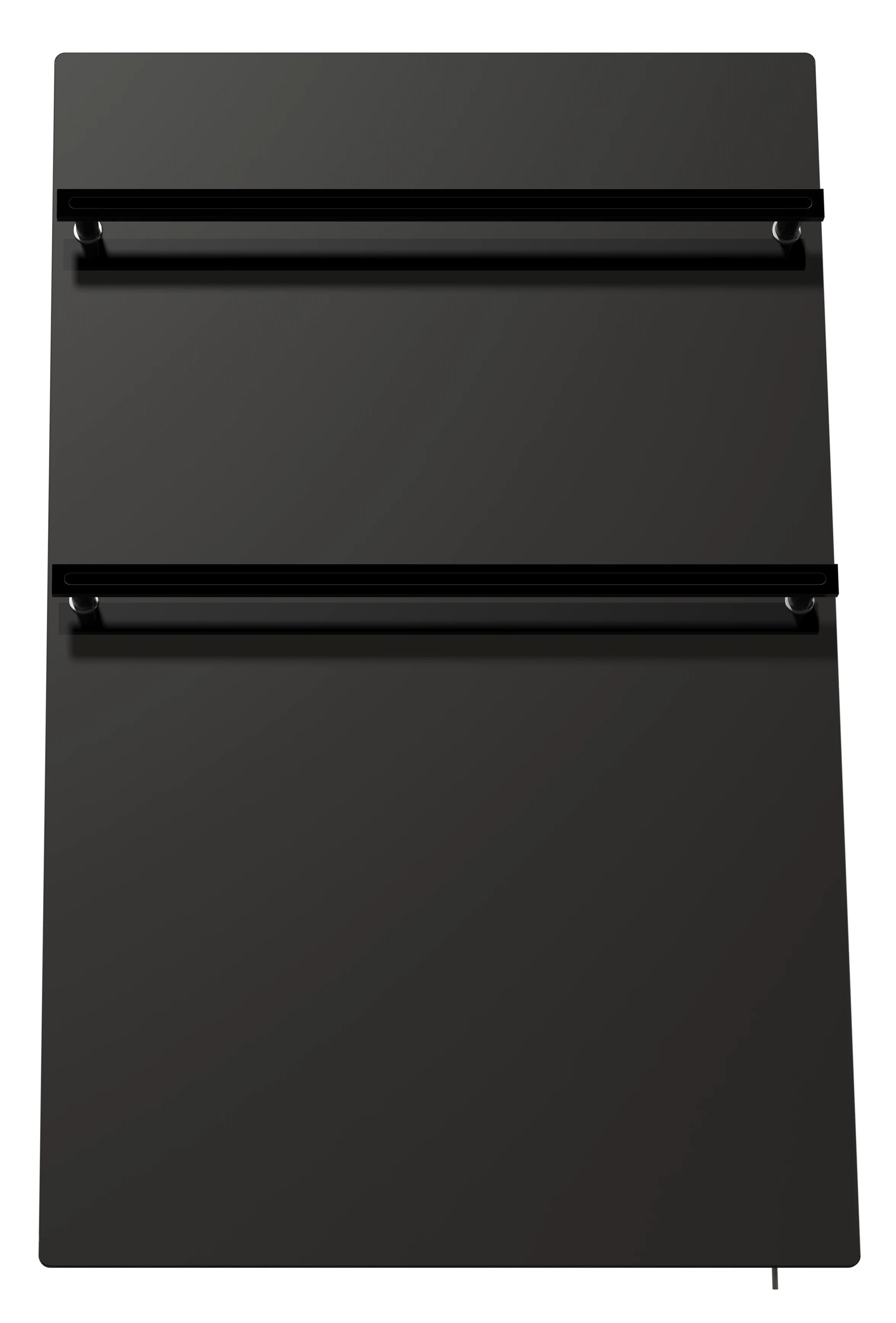 Bluebell Infrared Glass Towel Heater with Thermostat – Stylish 500W Bathroom Heater - Black