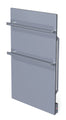 Bluebell Infrared Glass Towel Heater with Thermostat – Stylish 500W Bathroom Heater - Grey - UK Infrared Heating Company