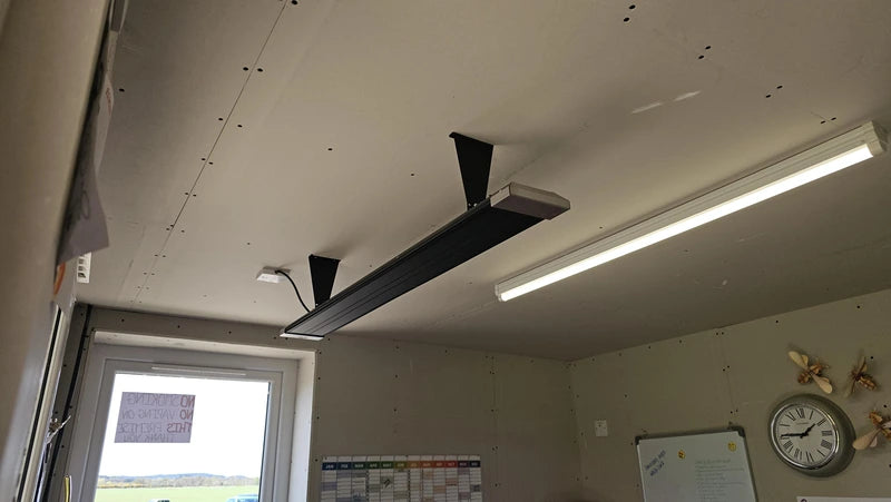 Rose-Pro Far Infrared Ceiling & Wall Heating Panel – Slim, High-Efficiency Metal Heater - Silver (500W–4000W)