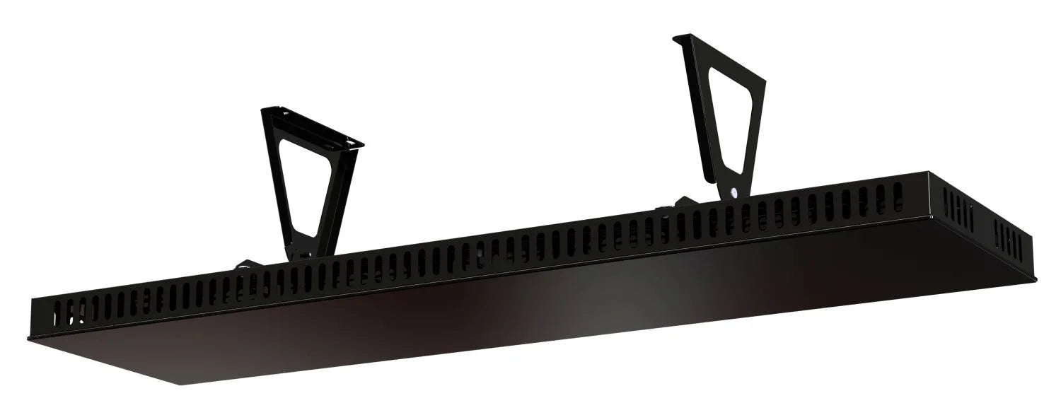 Iris Far Infrared Tempered Glass Ceiling & Wall Heating Panel –  Sleek, High-Efficiency Heater - Black (1000W–1500W)