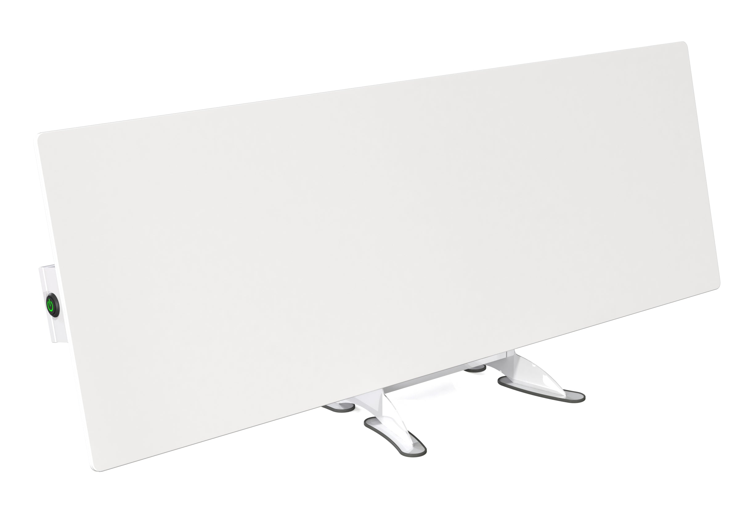 Lavender Smart Glass Far Infrared Heater – Sleek Wall Panel with WiFi Thermostat or Manual Control - White (400W & 800W)