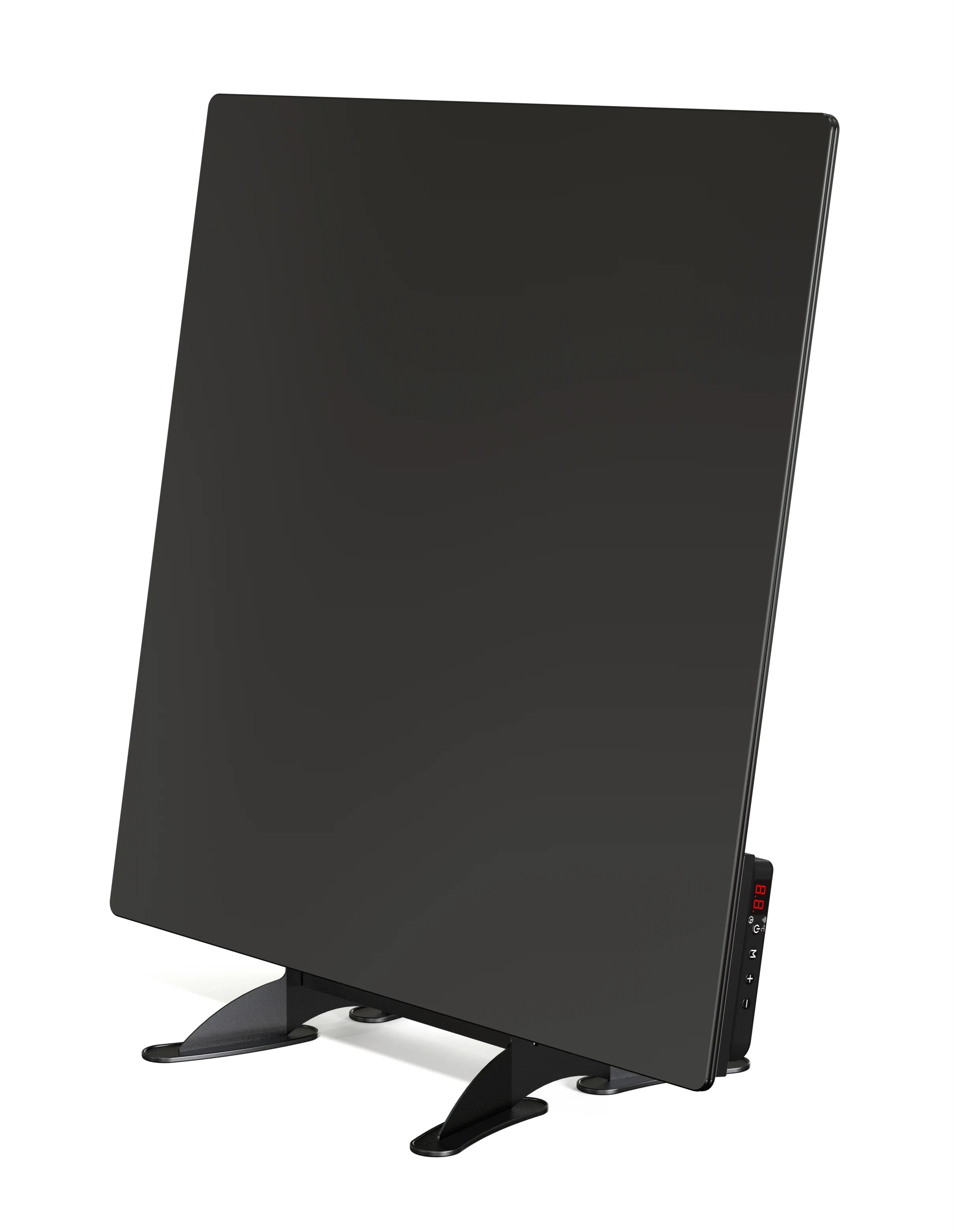 Lavender Smart Glass Far Infrared Heater – Sleek Wall Panel with WiFi Thermostat or Manual Control - Black (400W & 800W)