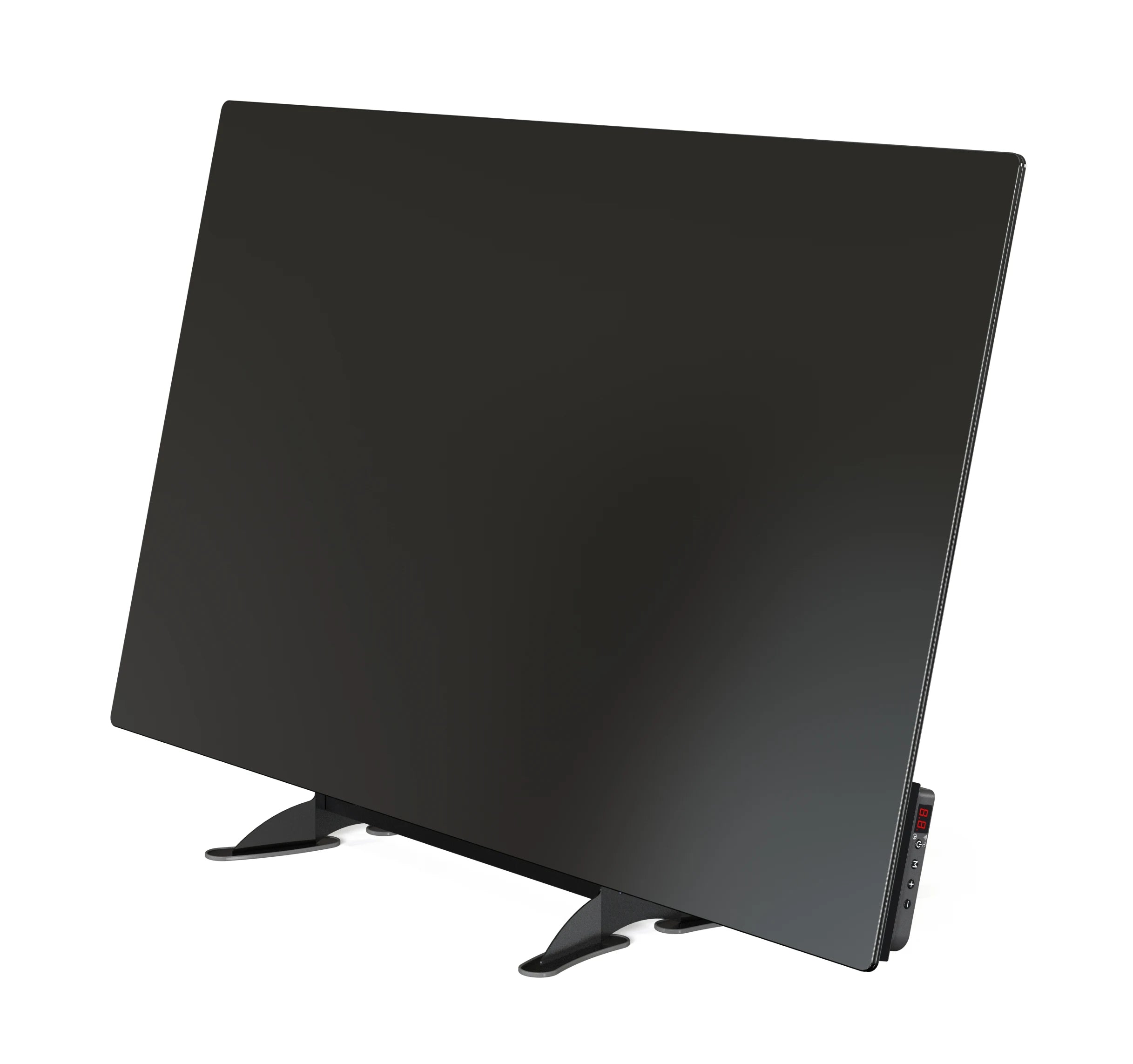 Lavender Smart Glass Far Infrared Heater – Sleek Wall Panel with WiFi Thermostat or Manual Control - Black (400W & 800W)