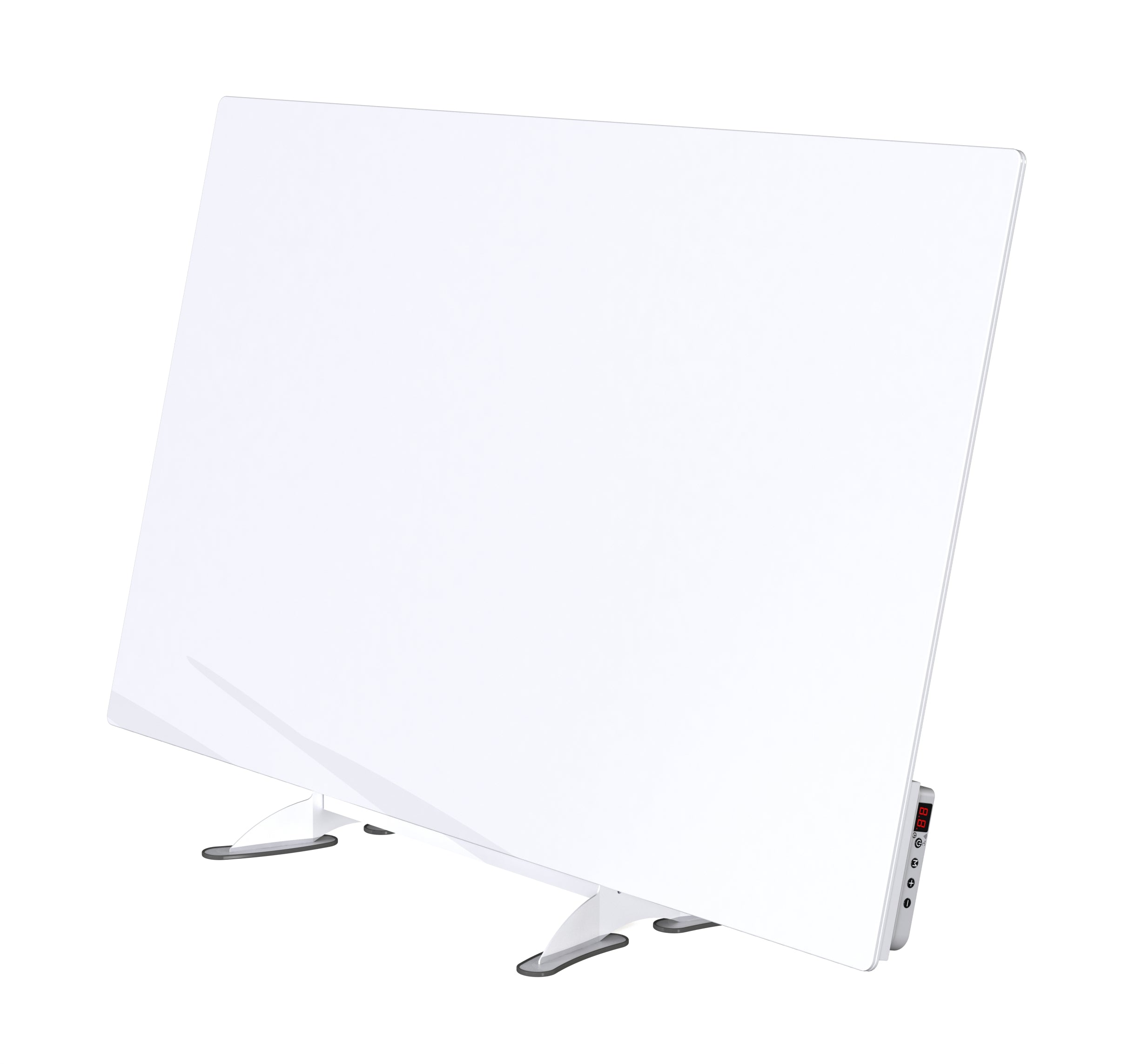 Lavender Smart Glass Far Infrared Heater – Sleek Wall Panel with WiFi Thermostat or Manual Control - White (400W & 800W)