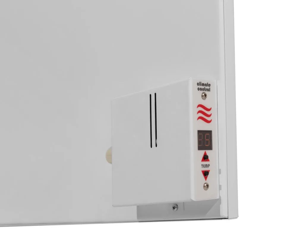 Orchid Far Infrared Metal Heater with Built-In Digital Thermostat – Stylish & Energy-Efficient Heating - White (400W-1000W)