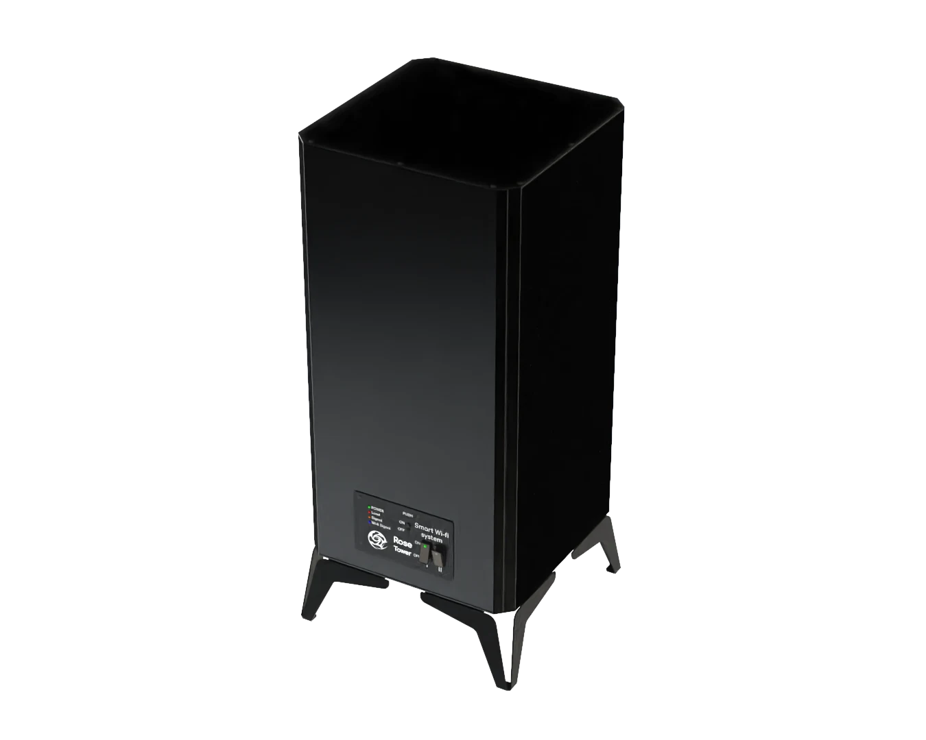 Rose-Tower Portable Infrared Thermal Wave Heater – Energy-Efficient Hybrid Heating with Smart WiFi Control - Black (1000W & 1800W)