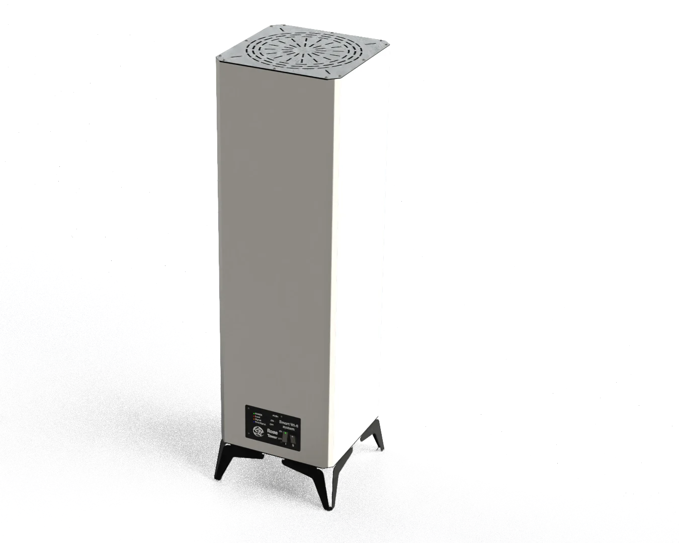 Rose-Tower Portable Infrared Thermal Wave Heater – Energy-Efficient Hybrid Heating with Smart WiFi Control - White (1000W & 1800W)