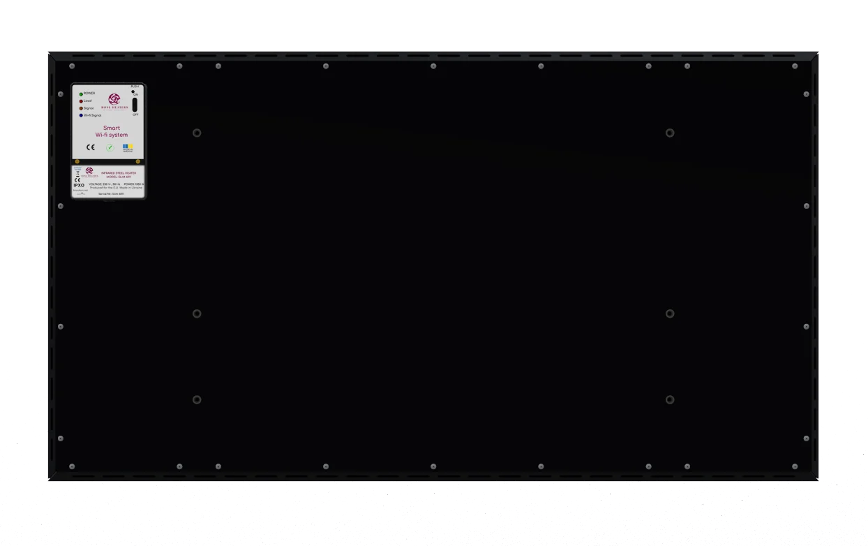 Aster Infrared Thermal Wave Panel – Hybrid Heater with Built-in WiFi Thermostat & Remote - Black (600W–1350W)