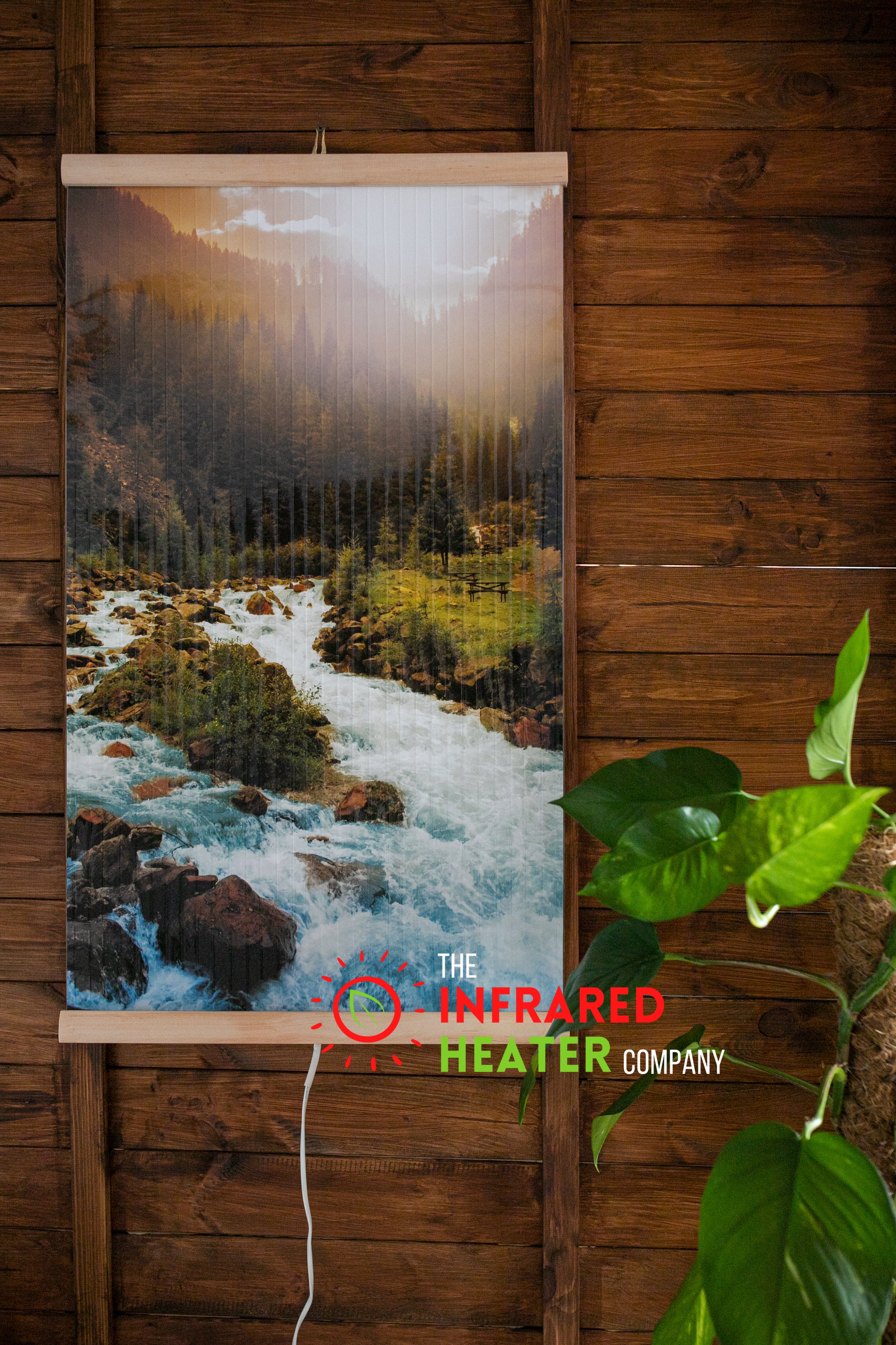 Infrared Wall mounted  Picture Heater. Far Infrared Heating Panel 420W "Mountain River"